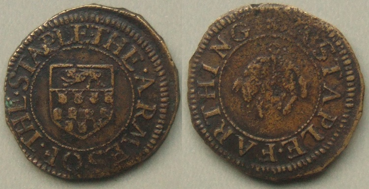 Uncertain, Staple-Merchants farthing N9379